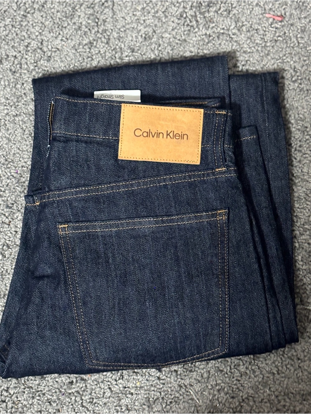 Calvin Klein Slim Straight Dark Indigo Jeans
